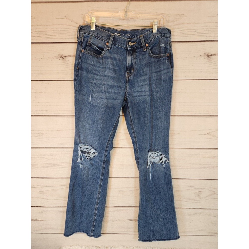 Old Navy Women's Blue Low Rise Bootcut Denim Jeans Size 10